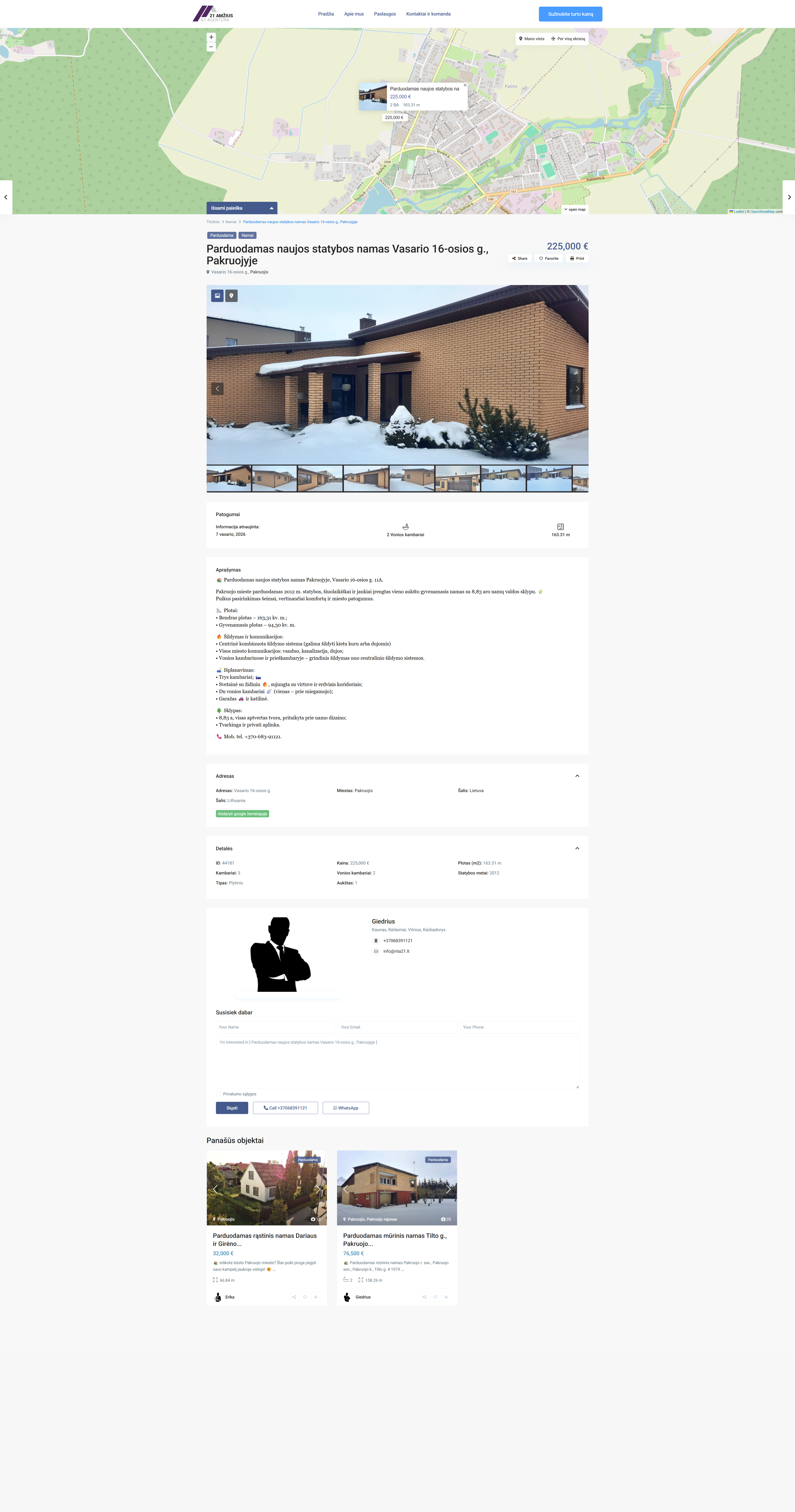 real estate agency vidinis puslapis